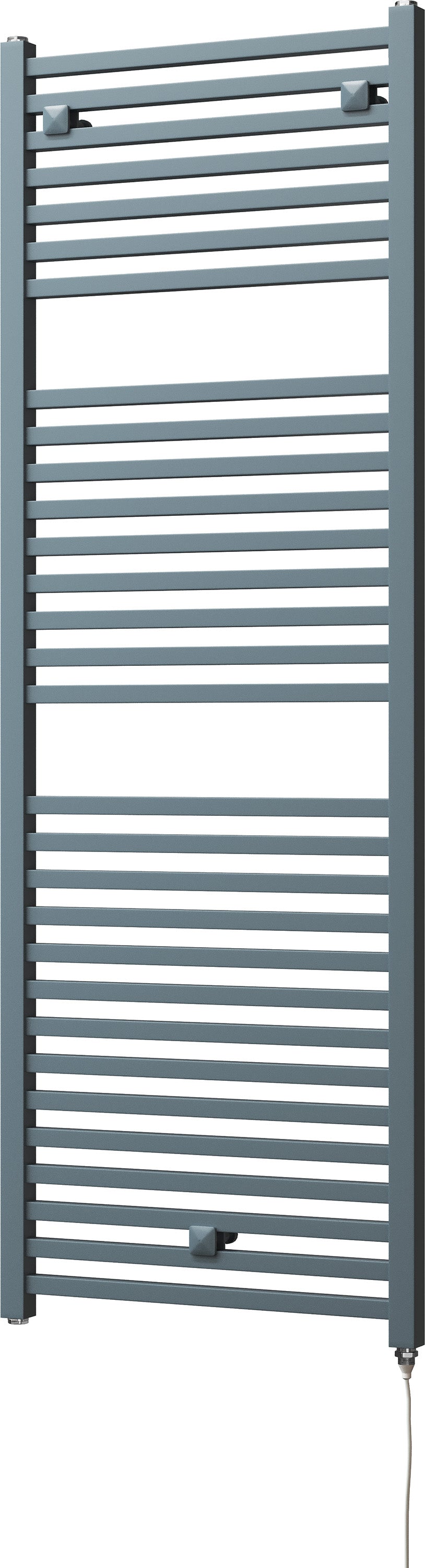 Todi - Anthracite Electric Towel Rail H1420mm x W500mm Straight 600w Standard