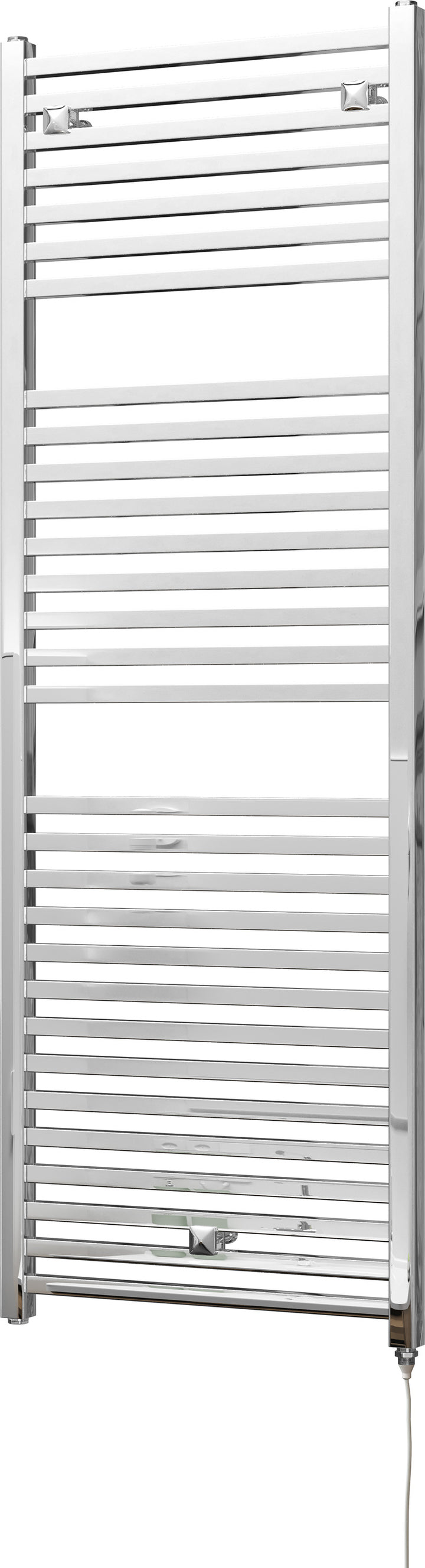 Todi - Chrome Electric Towel Rail H1420mm x W500mm Straight 400w Standard