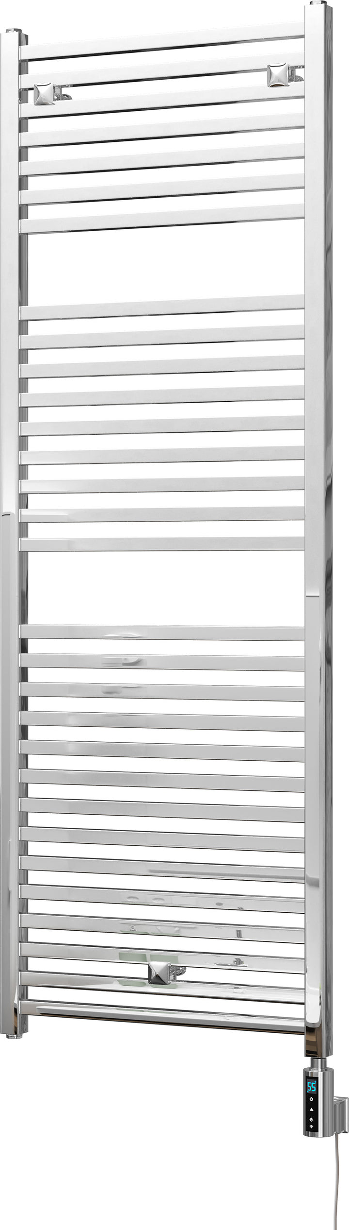 Todi - Chrome Electric Towel Rail H1420mm x W500mm Straight 300w Thermostatic WIFI