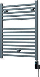 Todi - Anthracite Electric Towel Rail H690mm x W500mm Straight 300w Thermostatic WIFI