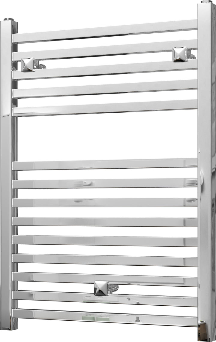 Todi - Chrome Towel Radiator - H690mm x W500mm - Straight