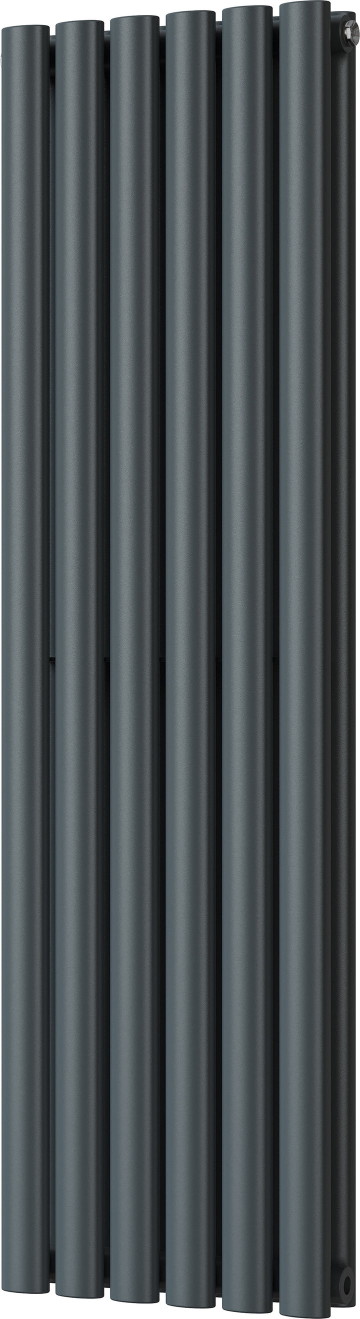 Omeara - Anthracite Vertical Radiator H1200mm x W348mm Double Panel