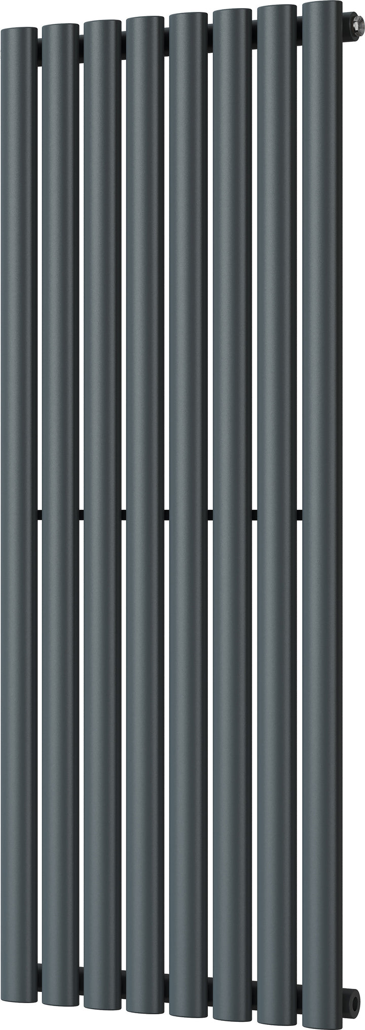 Omeara - Anthracite Vertical Radiator H1200mm x W464mm Single Panel