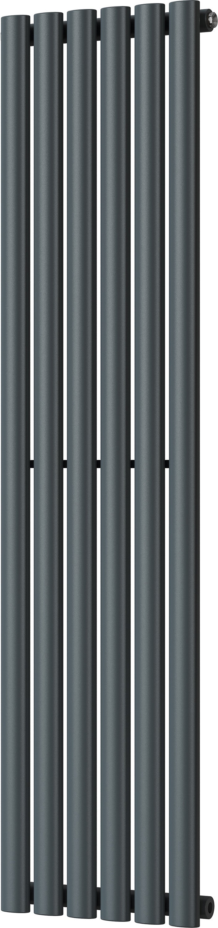 Omeara - Anthracite Vertical Radiator H1400mm x W348mm Single Panel