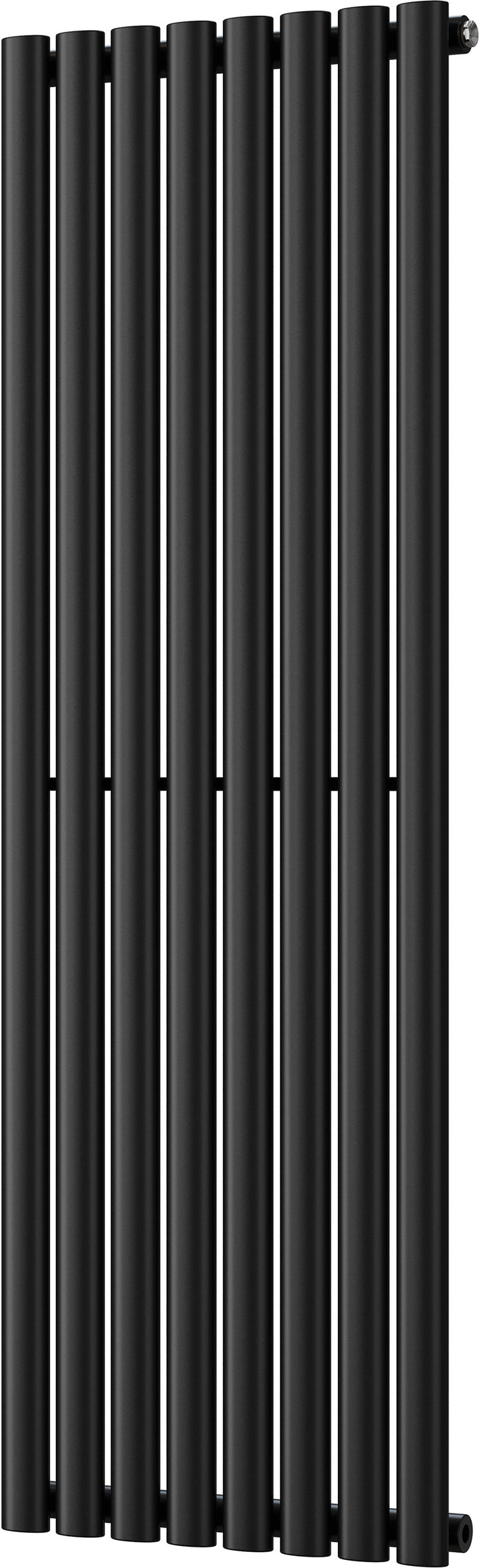 Omeara - Black Vertical Radiator H1400mm x W464mm Single Panel