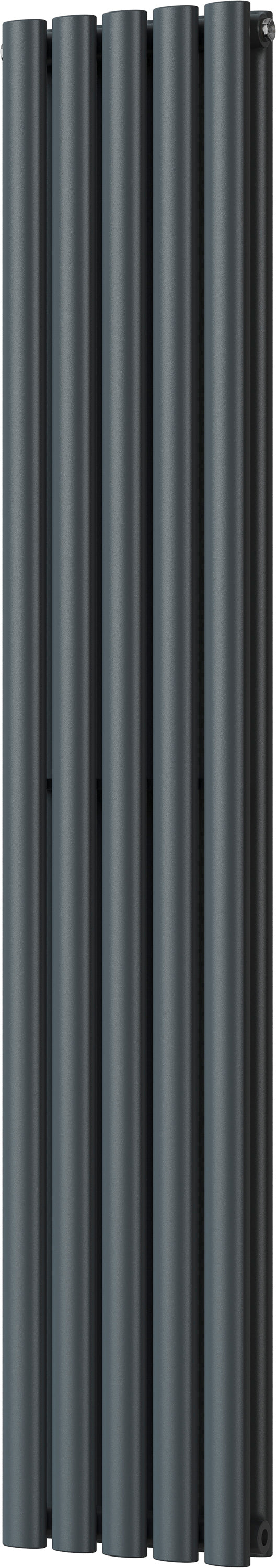 Omeara - Anthracite Vertical Radiator H1600mm x W290mm Double Panel