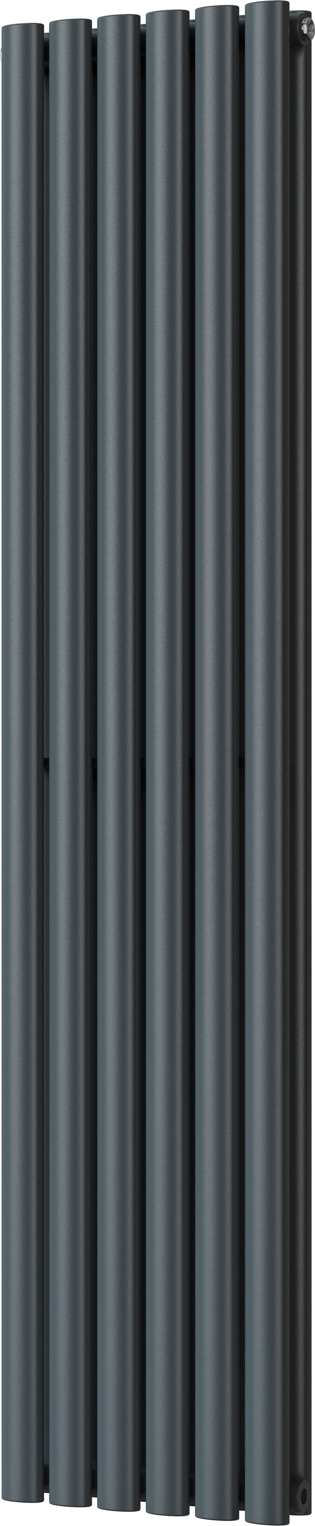 Omeara - Anthracite Vertical Radiator H1600mm x W348mm Double Panel