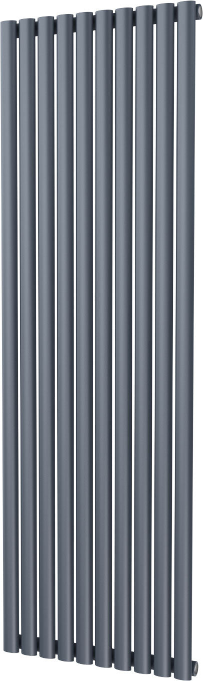Omeara - Anthracite Designer Radiator H1800mm x W580mm Single Panel - Feet Included