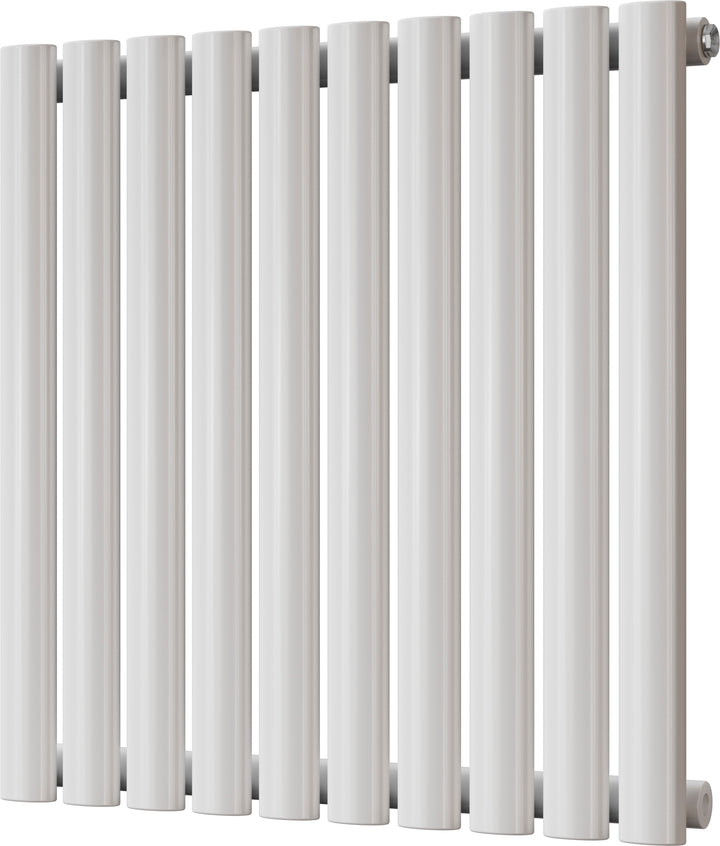 Omeara - White Horizontal Radiator H600mm x W580mm Single Panel