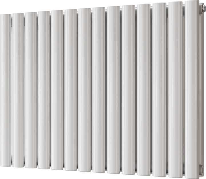 Omeara - White Horizontal Radiator H600mm x W812mm Double Panel