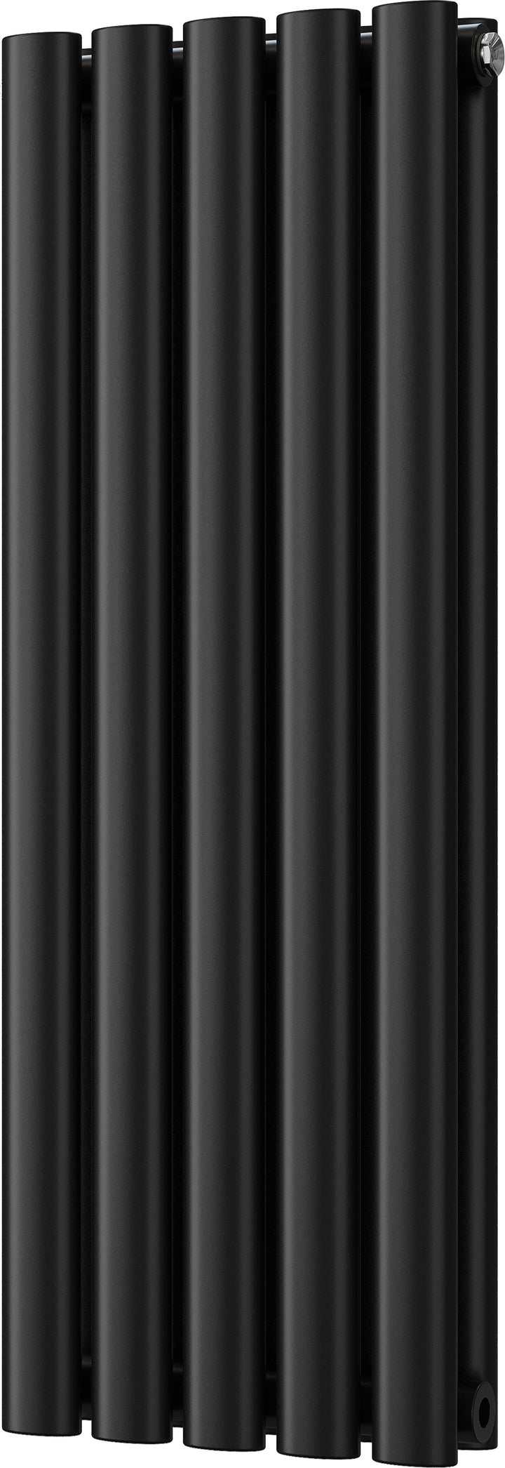 Omeara - Black Designer Radiator H800mm x W290mm Double Panel