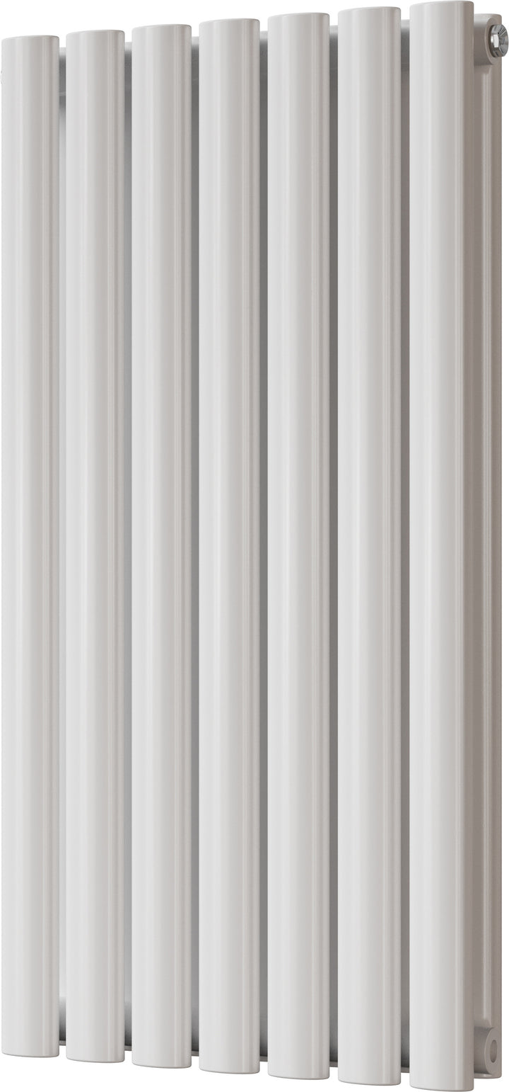 Omeara - White Designer Radiator H800mm x W406mm Double Panel