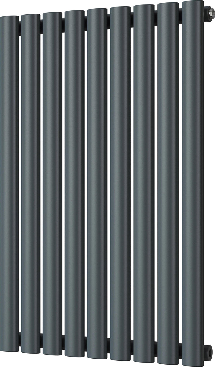 Omeara - Anthracite Designer Radiator H800mm x W522mm Single Panel