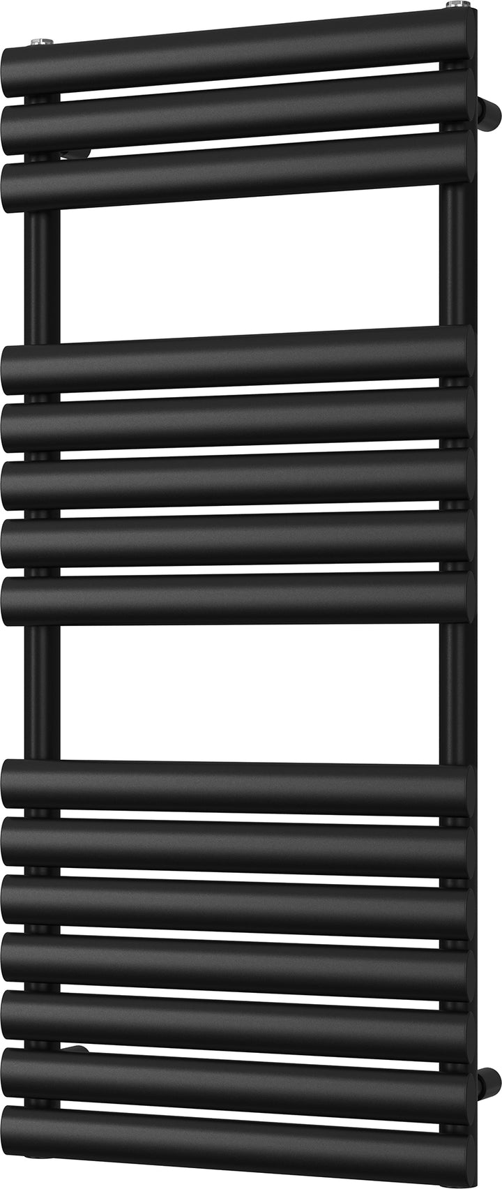 Omeara - Black Towel Radiator - H1120mm x W500mm