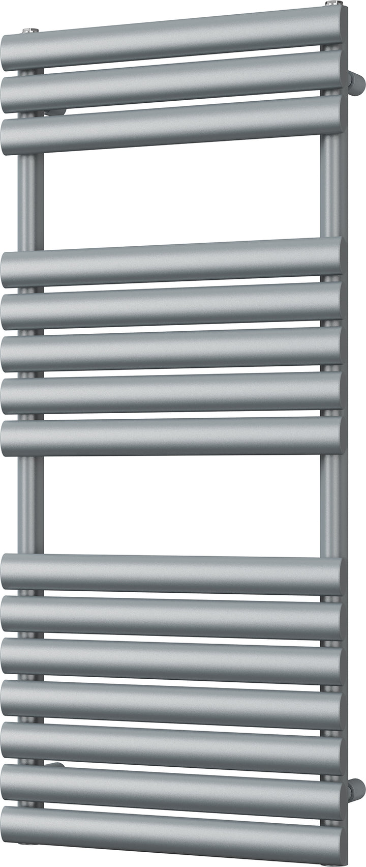 Omeara - Silver Towel Radiator - H1120mm x W500mm