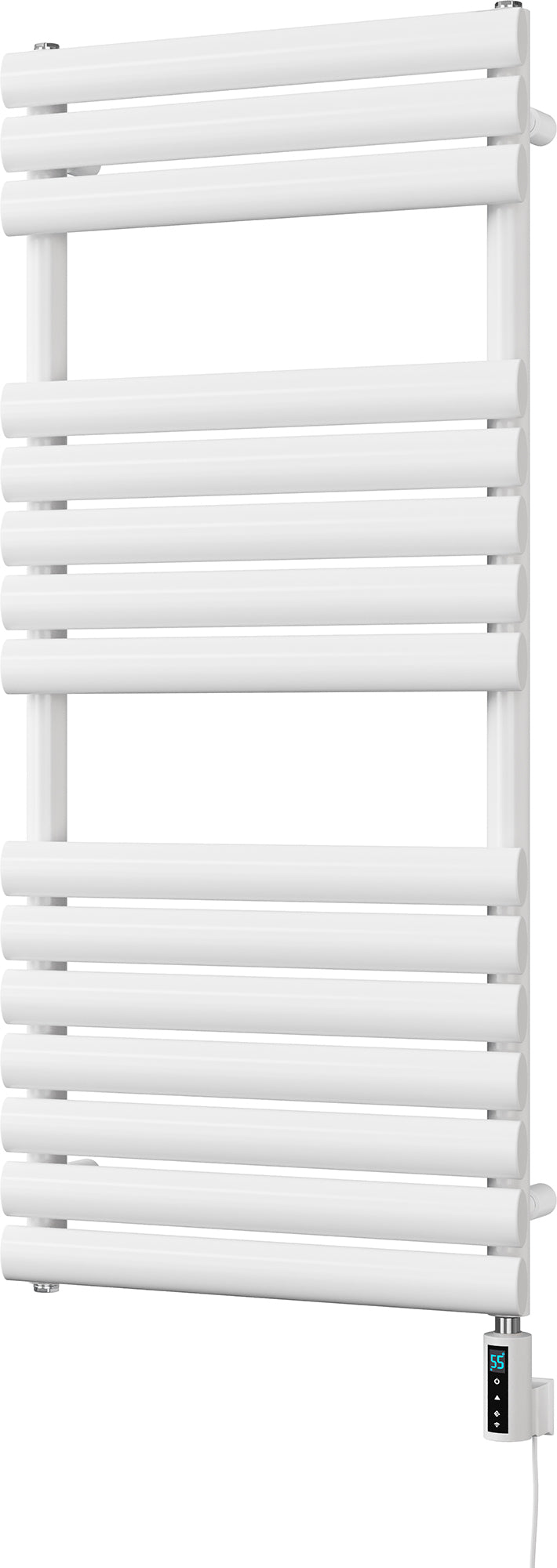 Omeara - White Electric Towel Rail H1120mm x W500mm 600w Thermostatic WIFI