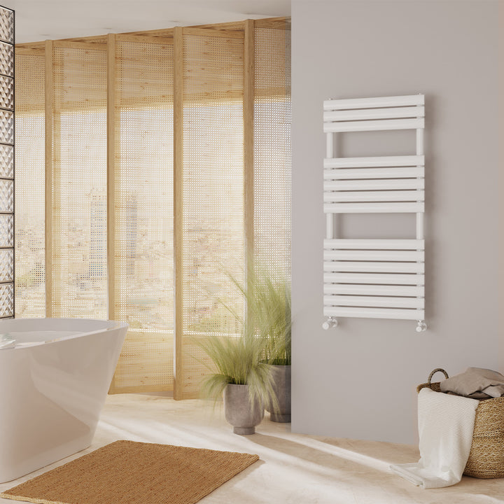 Omeara - White Towel Radiator - H1120mm x W500mm