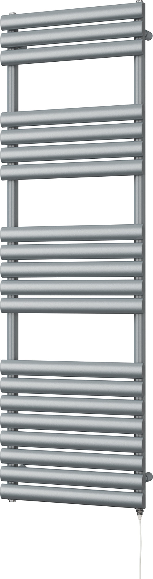 Omeara - Silver Electric Towel Rail H1595mm x W500mm 600w Standard