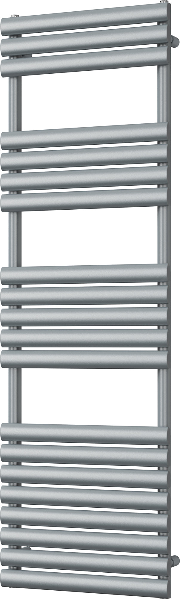 Omeara - Silver Towel Radiator - H1595mm x W500mm