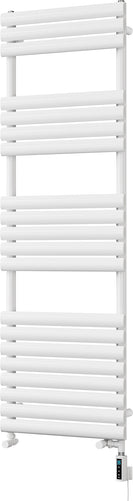 Omeara - White Dual Fuel Towel Rail H1595mm x W500mm Thermostatic WIFI