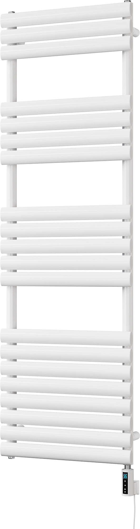 Omeara - White Electric Towel Rail H1595mm x W500mm 900w Thermostatic WIFI
