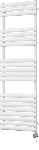 Omeara - White Electric Towel Rail H1595mm x W500mm 600w Thermostatic