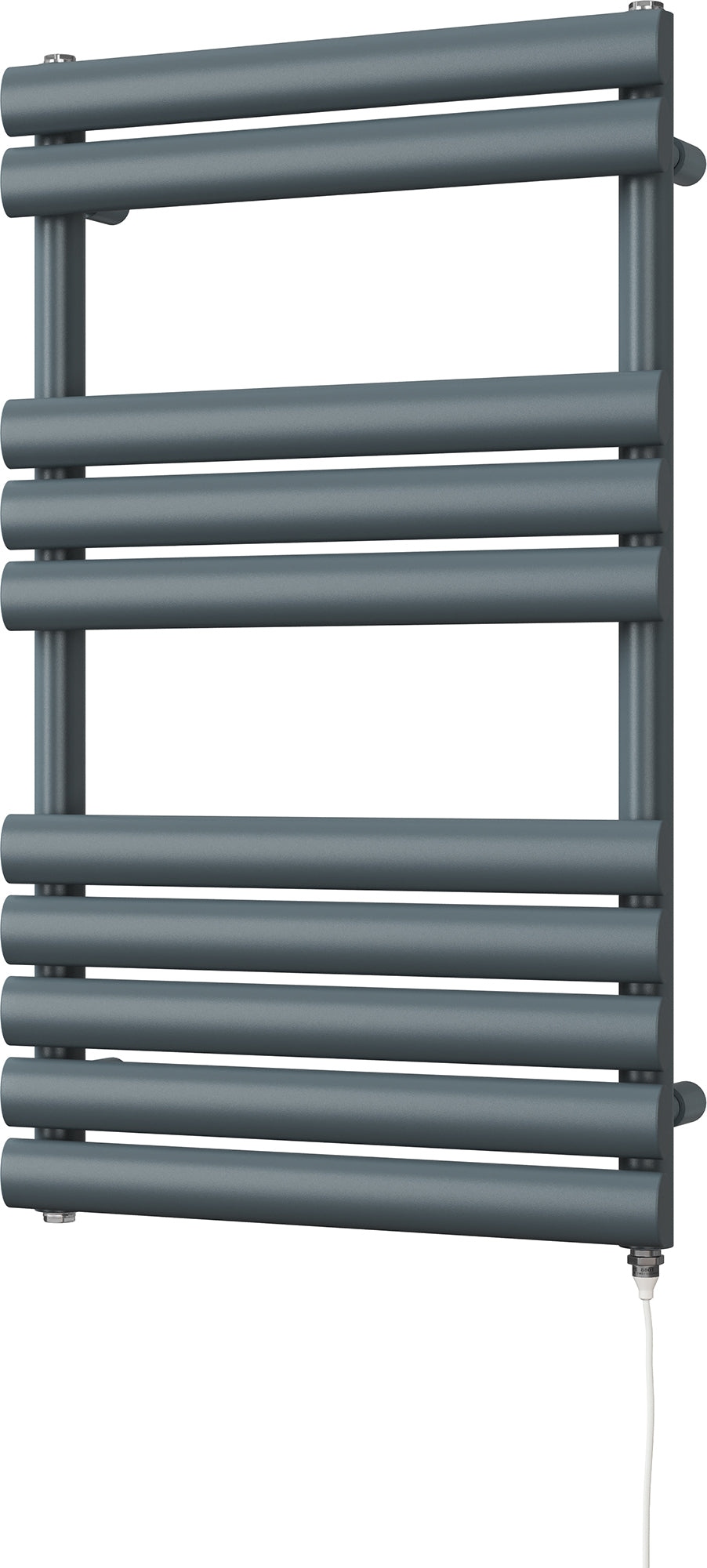 Omeara - Anthracite Electric Towel Rail H825mm x W500mm 400w Standard
