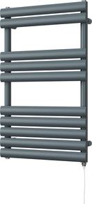 Omeara - Anthracite Electric Towel Rail H825mm x W500mm 400w Standard