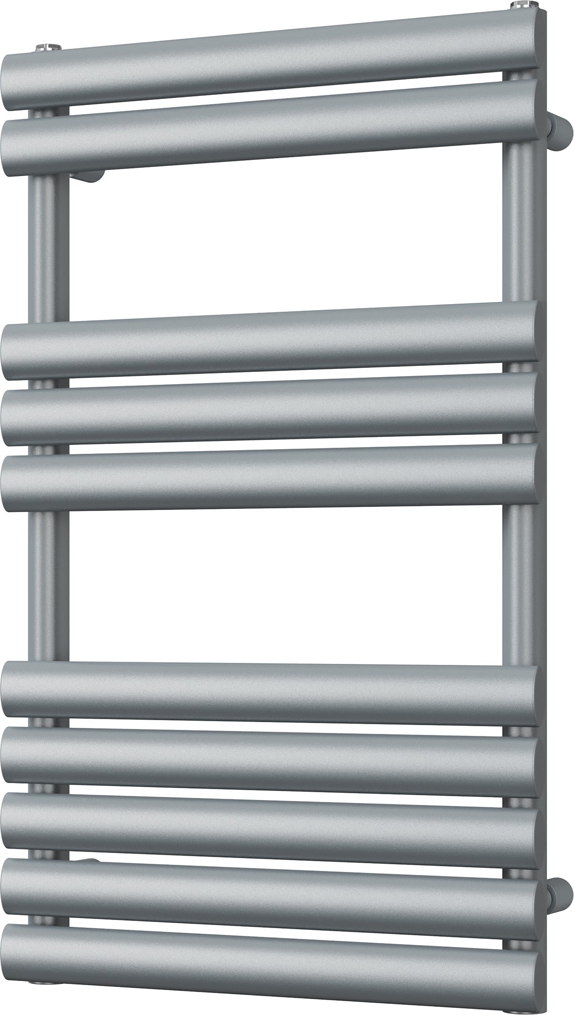 Omeara - Silver Towel Radiator - H825mm x W500mm