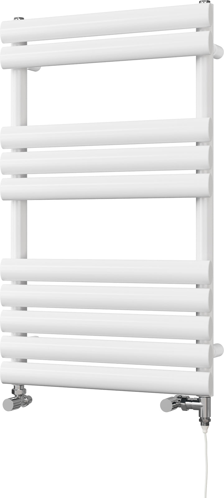 Omeara - White Dual Fuel Towel Rail H825mm x W500mm Standard