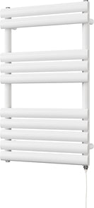Omeara - White Electric Towel Rail H825mm x W500mm 400w Standard