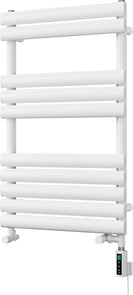 Omeara - White Dual Fuel Towel Rail H825mm x W500mm Thermostatic WIFI