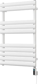 Omeara - White Electric Towel Rail H825mm x W500mm 300w Thermostatic WIFI