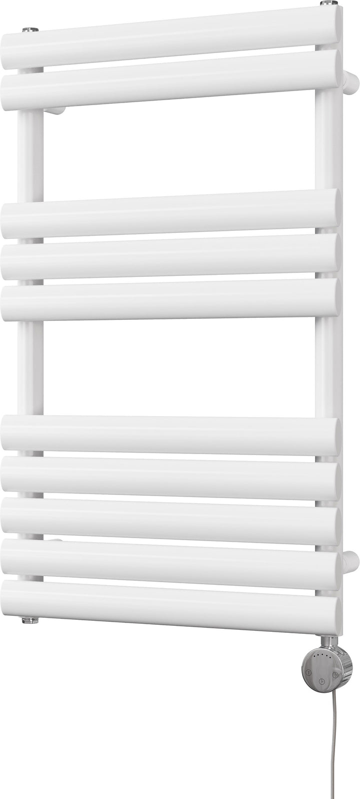 Omeara - White Electric Towel Rail H825mm x W500mm 300w Thermostatic