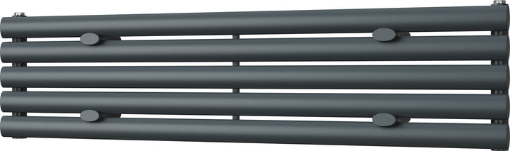 Omeara Axis - Anthracite Horizontal Radiator H290mm x W1200mm Single Panel