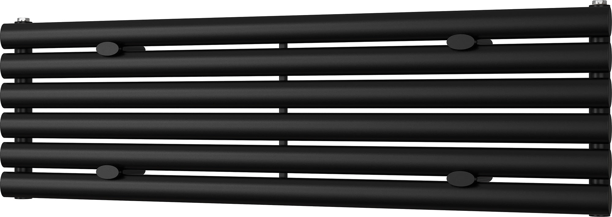 Omeara Axis - Black Horizontal Radiator H348mm x W1200mm Single Panel