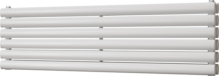 Omeara Axis - White Horizontal Radiator H348mm x W1200mm Double Panel