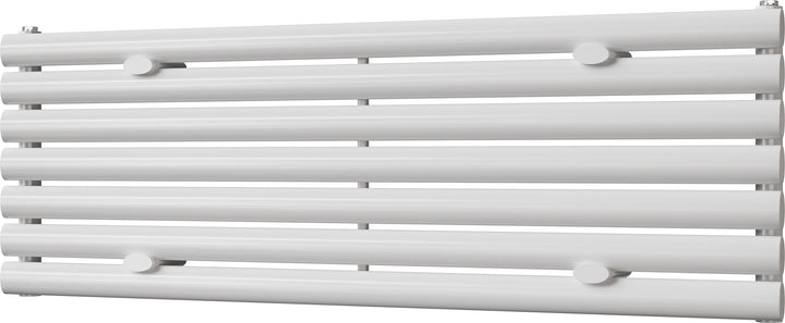 Omeara Axis - White Horizontal Radiator H406mm x W1200mm Single Panel