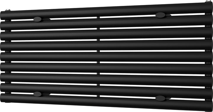 Omeara Axis - Black Horizontal Radiator H522mm x W1200mm Single Panel