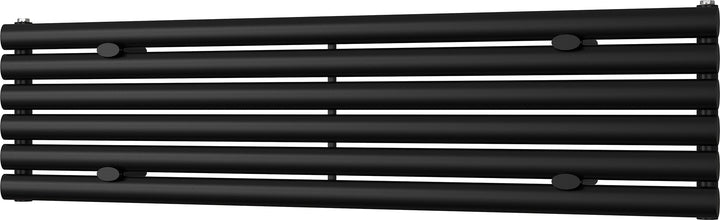 Omeara Axis - Black Horizontal Radiator H348mm x W1400mm Single Panel