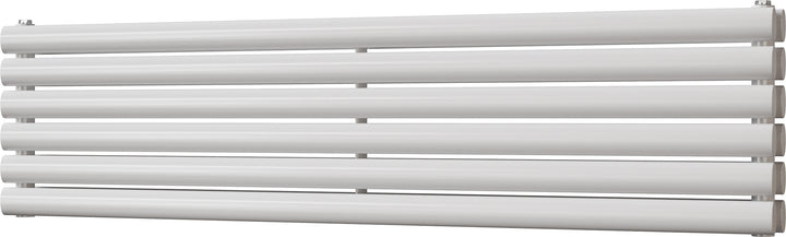 Omeara Axis - White Horizontal Radiator H348mm x W1400mm Double Panel