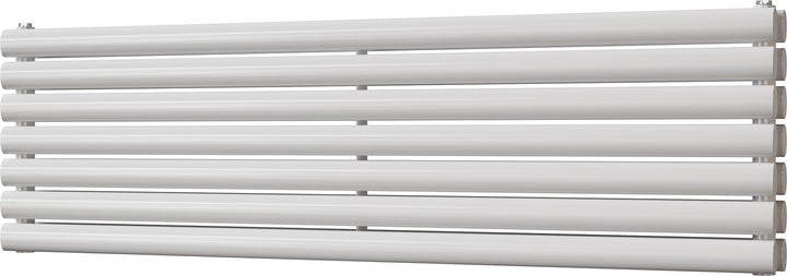 Omeara Axis - White Horizontal Radiator H406mm x W1400mm Double Panel