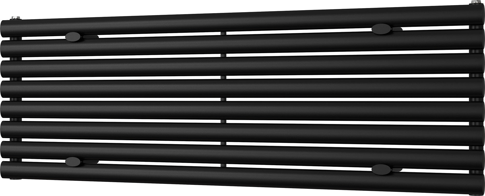 Omeara Axis - Black Horizontal Radiator H464mm x W1400mm Single Panel