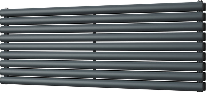 Omeara Axis - Anthracite Horizontal Radiator H522mm x W1400mm Double Panel