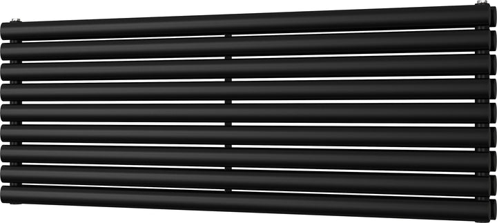 Omeara Axis - Black Horizontal Radiator H522mm x W1400mm Double Panel