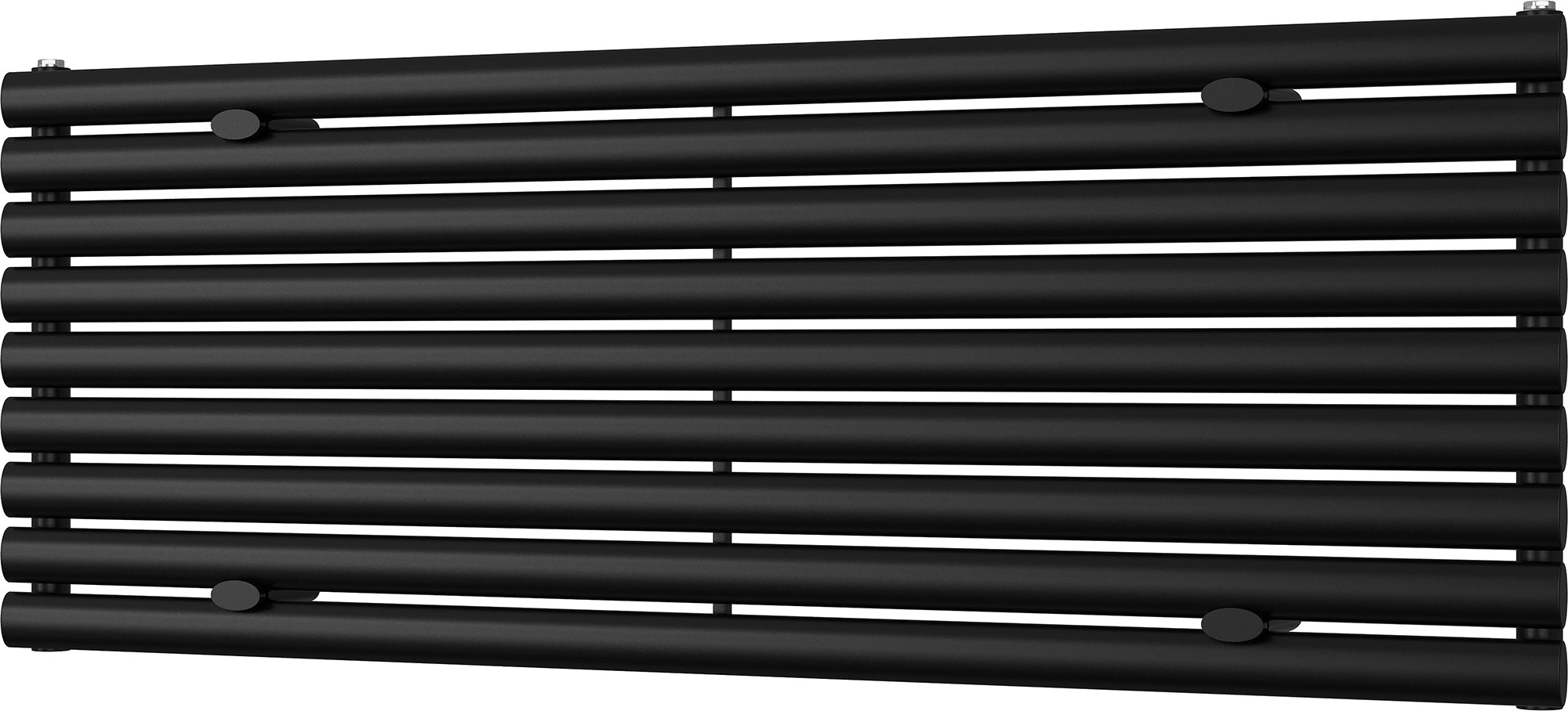 Omeara Axis - Black Horizontal Radiator H522mm x W1400mm Single Panel