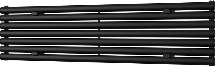 Omeara Axis - Black Horizontal Radiator H406mm x W1600mm Single Panel