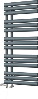 Percival - Anthracite Dual Fuel Towel Rail H1120mm x W500mm Standard