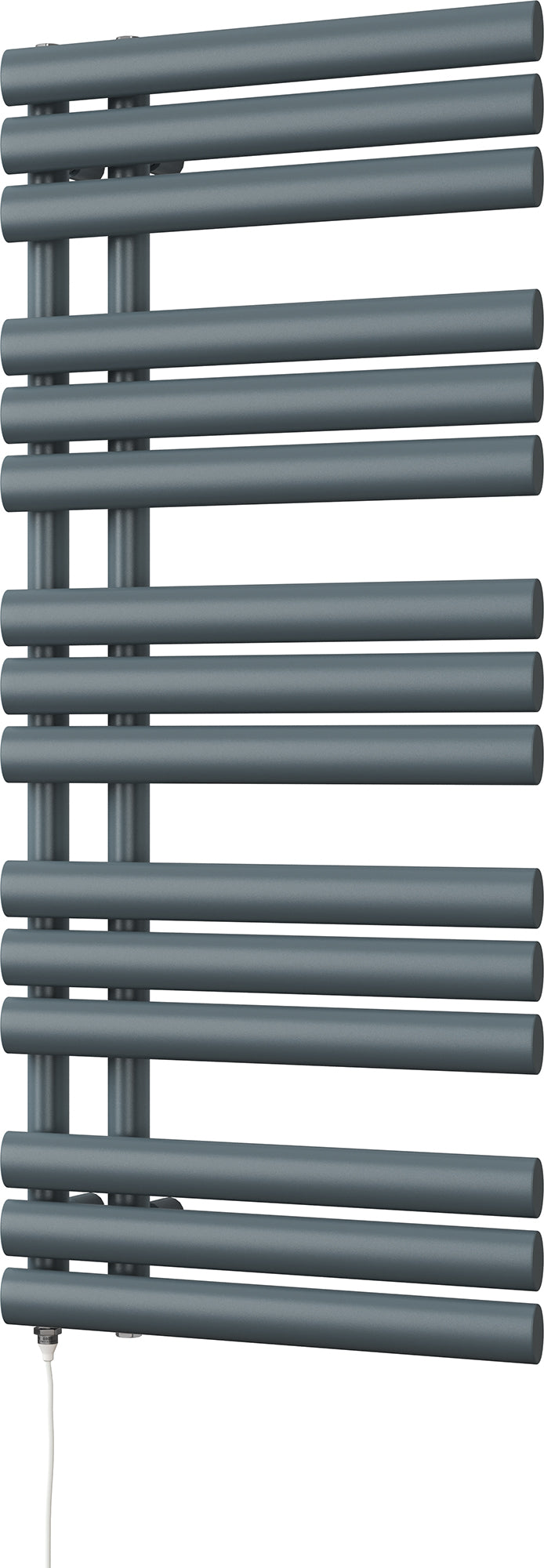 Percival - Anthracite Electric Towel Rail H1120mm x W500mm 500w Standard