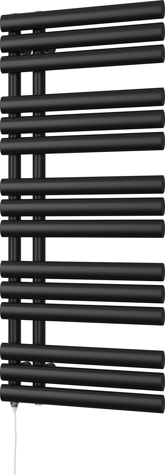 Percival - Black Electric Towel Rail H1120mm x W500mm 500w Standard